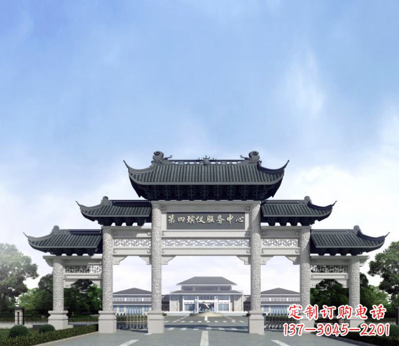 连云港五门景观石牌坊