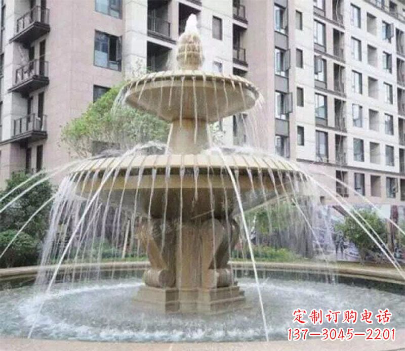 连云港小区大型喷泉景观石雕