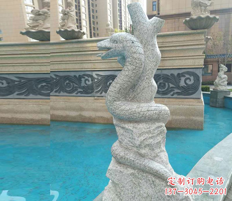 连云港小区十二生肖雕塑动物石雕