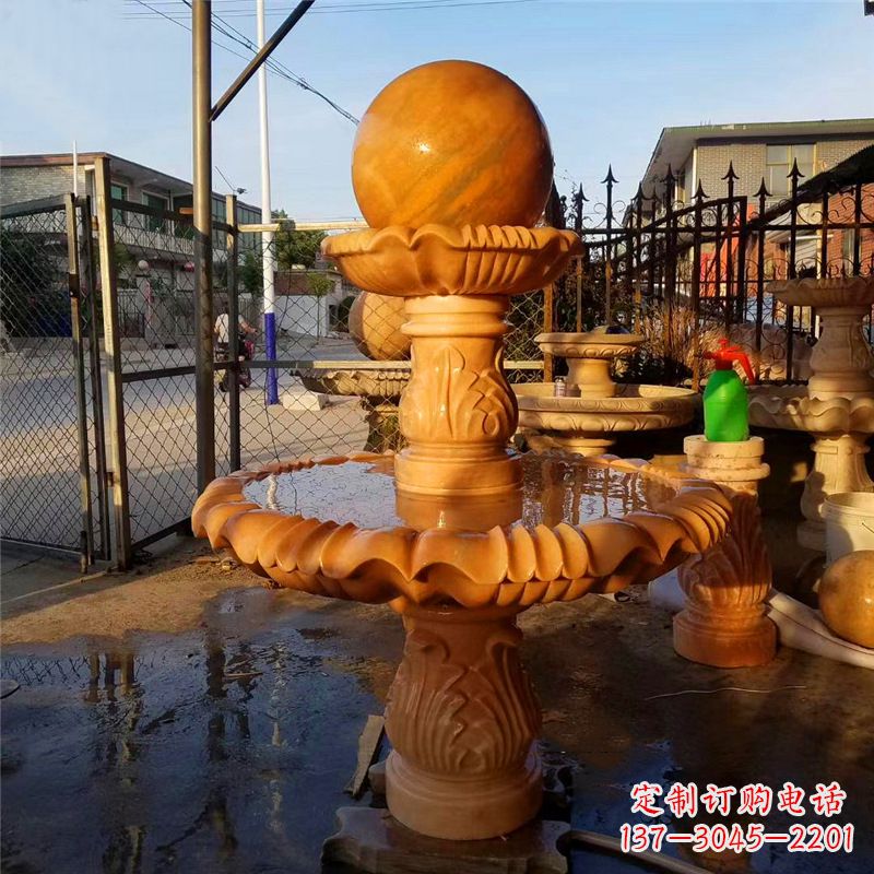 连云港小区石雕喷泉塔