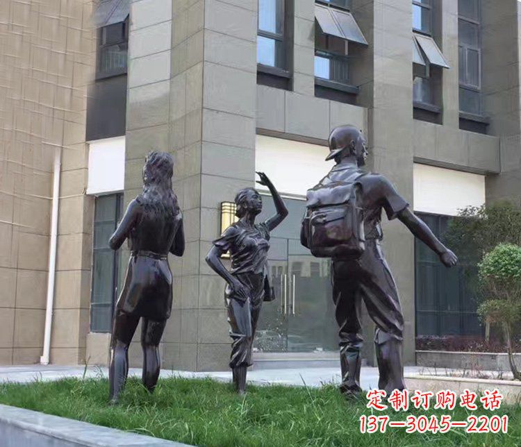 连云港小区铜雕美女人物雕塑