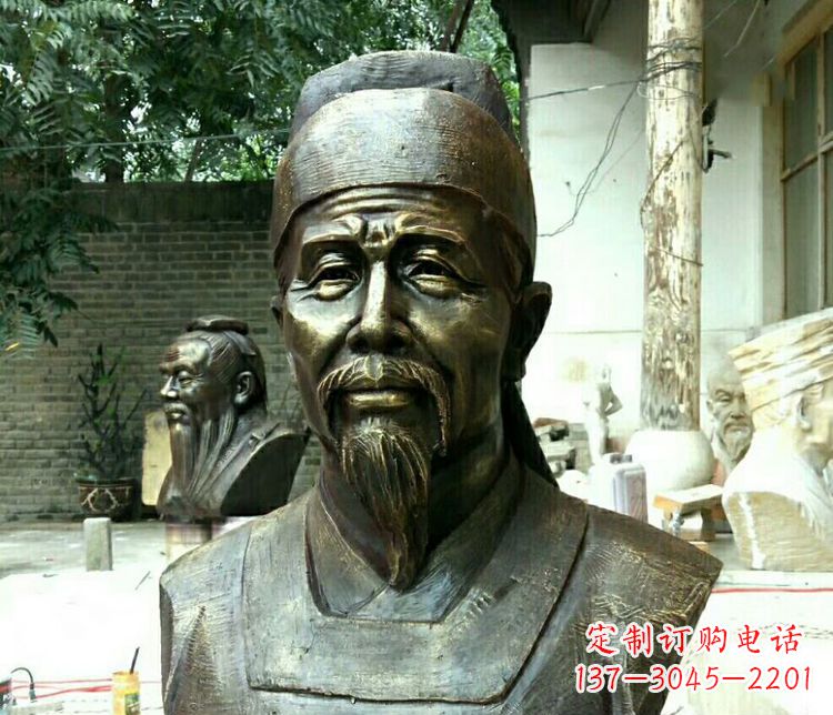 连云港校园杜甫胸像铜雕