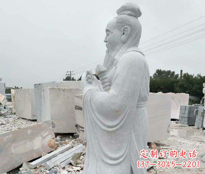 连云港校园景观孔子石雕