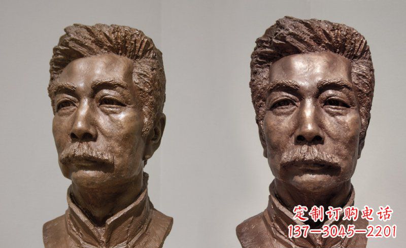 连云港校园鲁迅头像名人铜雕