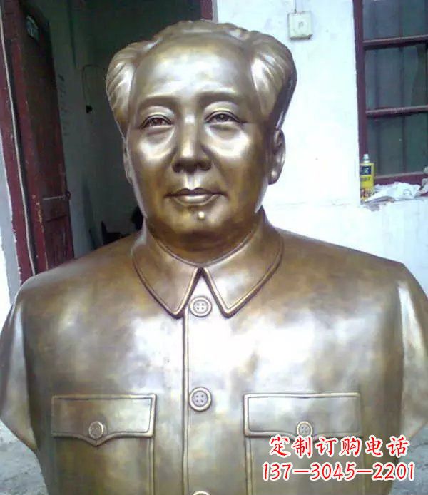 连云港校园毛主席胸像伟人铜雕