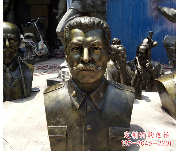 连云港校园名人斯大林胸像铜雕