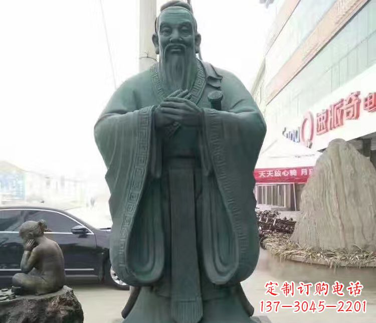 连云港校园人物孔子行教像