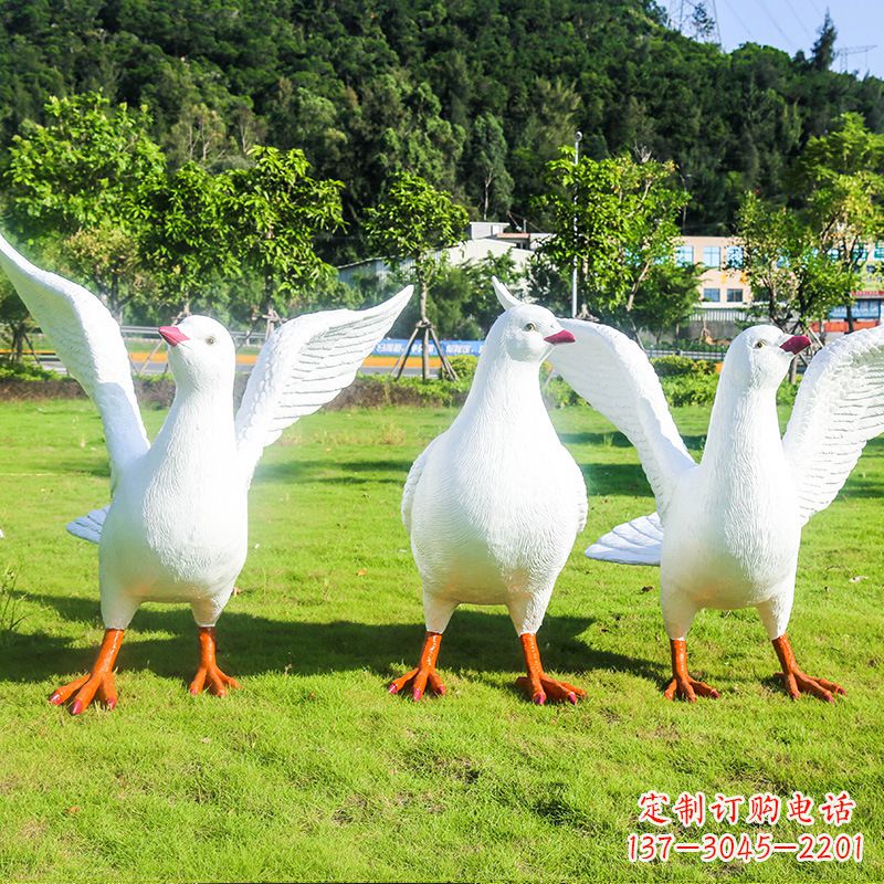 连云港信阳师院和平鸽雕塑