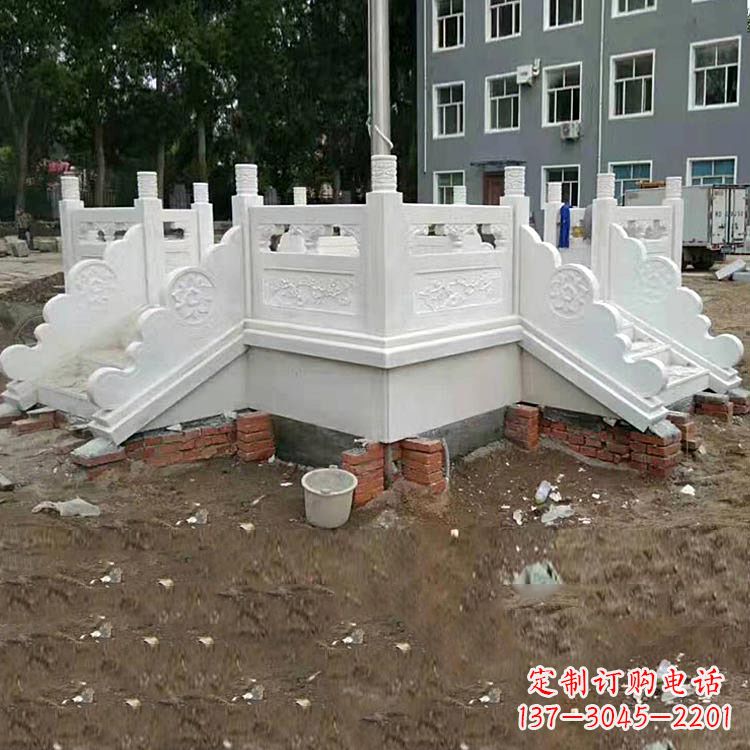 连云港学校汉白玉升旗台石雕