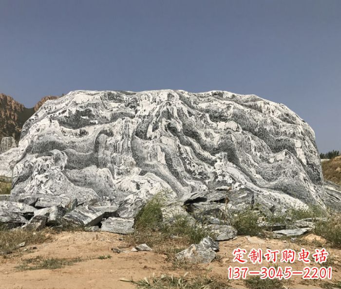 连云港雪浪石假山公园景观石雕 (2)
