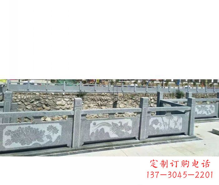 连云港园林景观仿古石雕栏板 (5)
