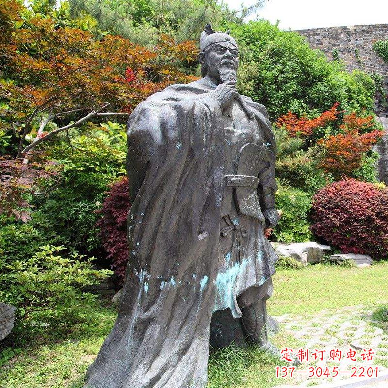 连云港园林历史人物明太祖朱元璋雕塑