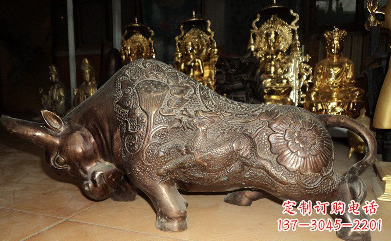 连云港园林拓荒牛景观铜雕