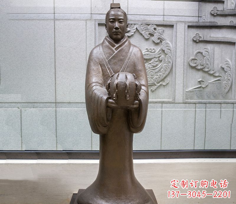 连云港张衡科学家 人物铜雕