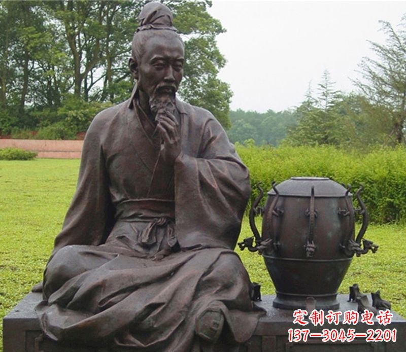 连云港张衡科学家铜雕