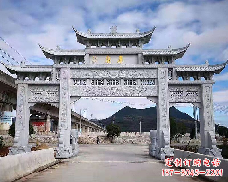 连云港张掖石雕牌坊雕刻