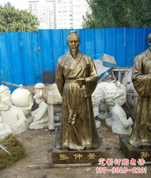 连云港张仲景古代医学名人铜雕