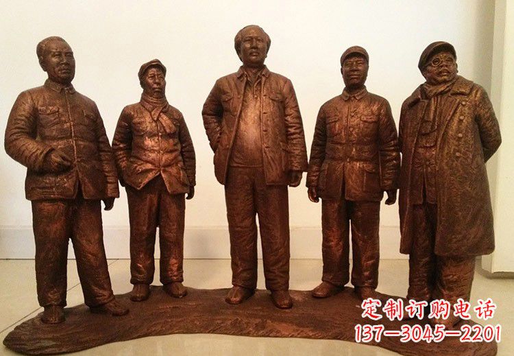 连云港中国近代伟人系列铜雕像