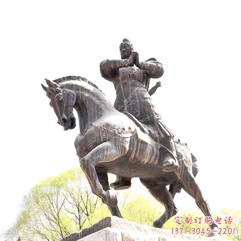 连云港中国历史名人民族英雄霍去病铜雕塑