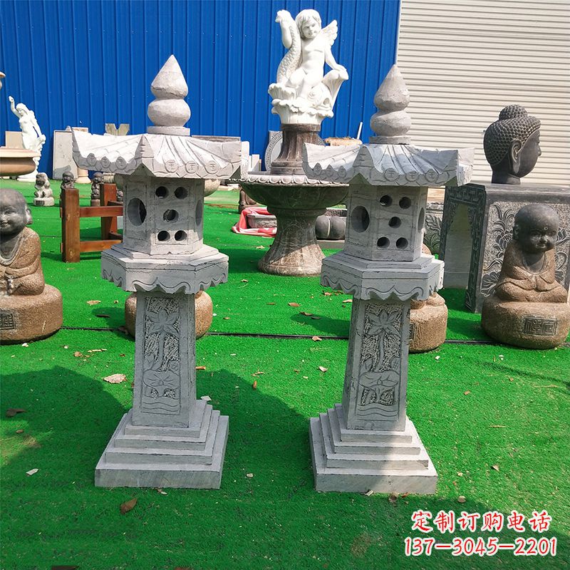 连云港中式大理石灯笼