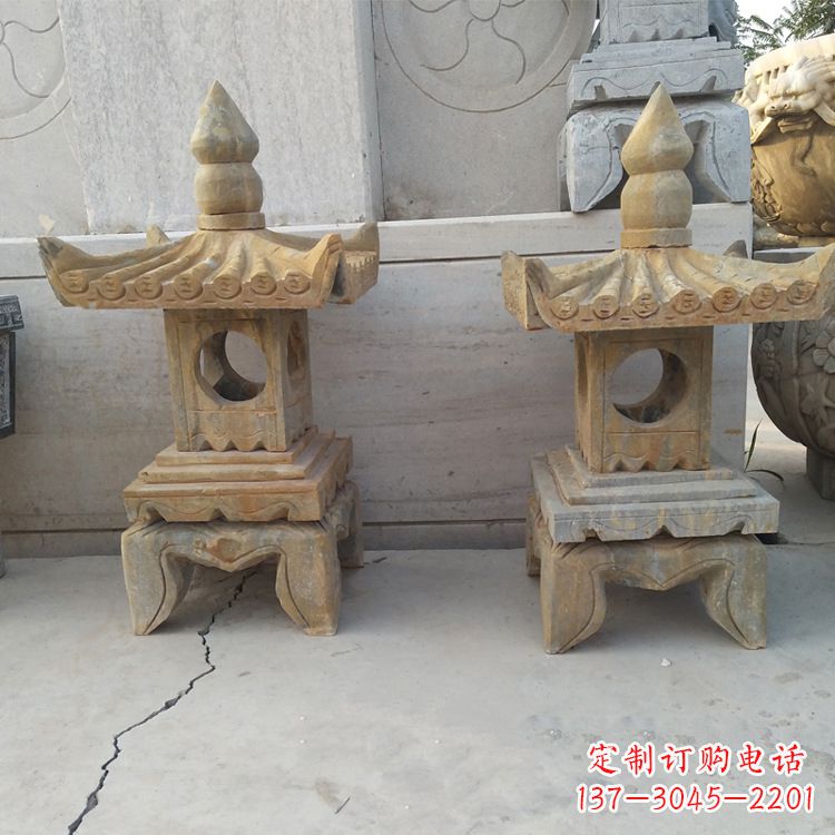 连云港中式仿古低墩石灯笼