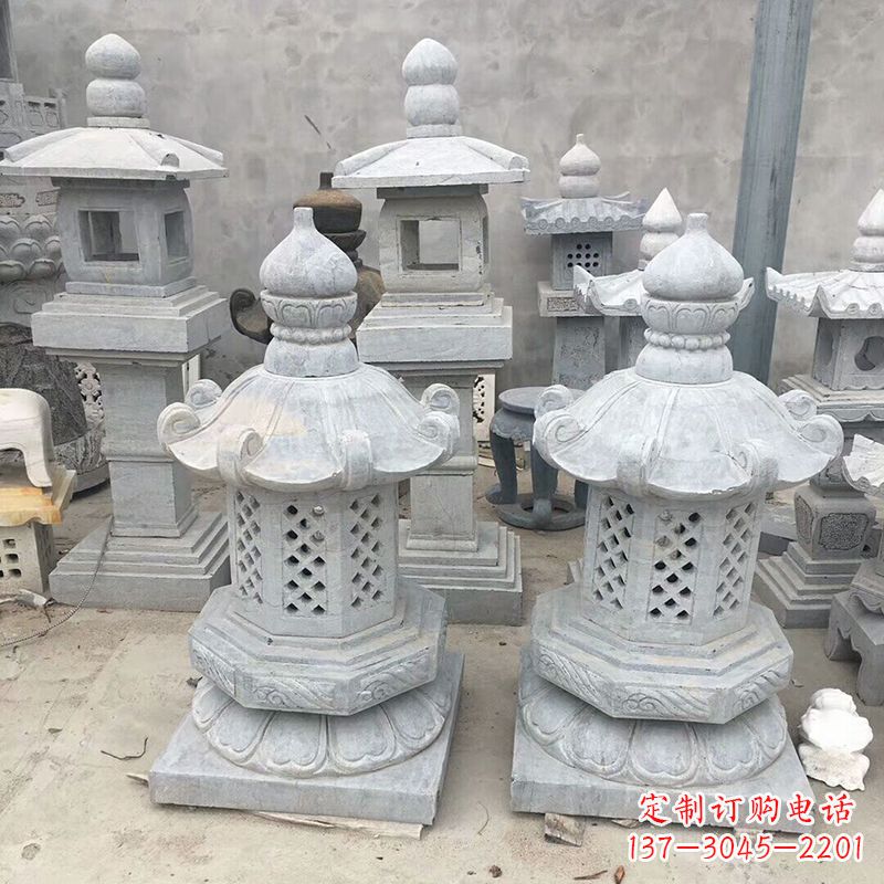连云港中式低墩石雕灯笼