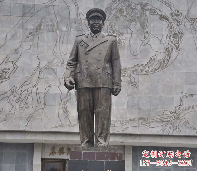 连云港朱德人物铜雕