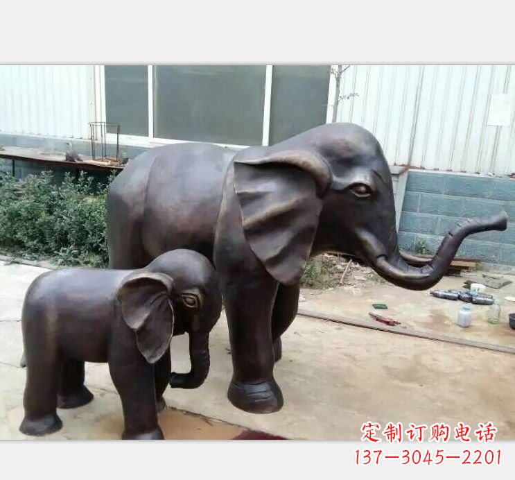 连云港铸铜公园大象雕塑