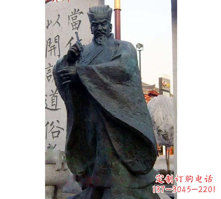 连云港铸铜古代名人颜真卿