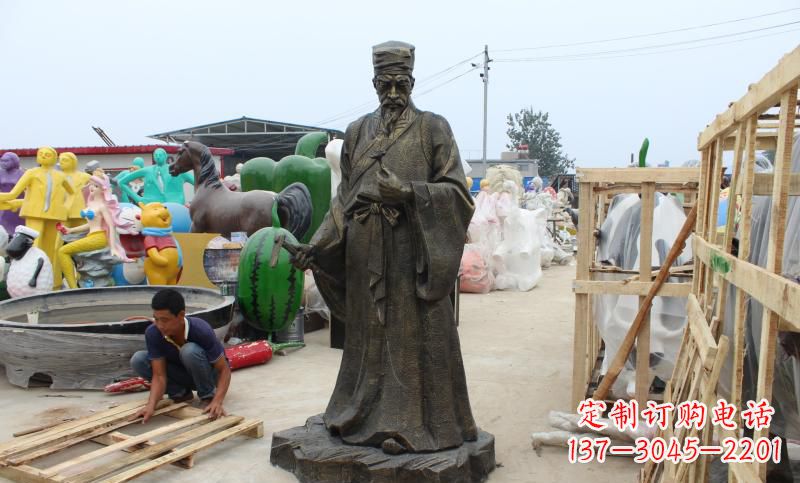连云港铸铜李时珍雕塑