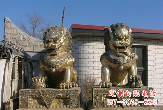 连云港铸铜狮子雕塑