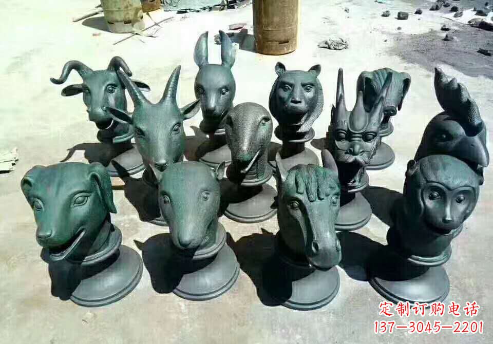 连云港铸铜十二生肖动物雕塑