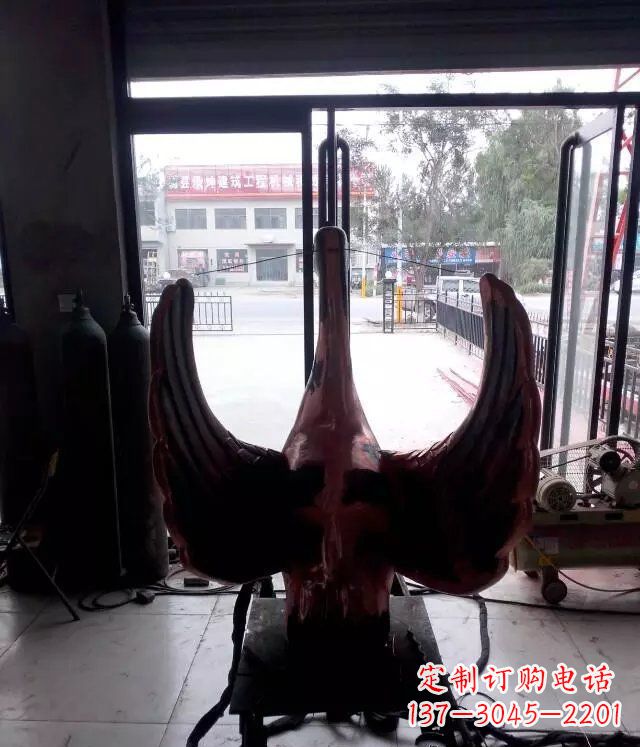 连云港铸铜天鹅公园动物铜雕 (2)