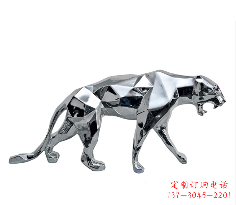 连云港豹子雕塑不锈钢