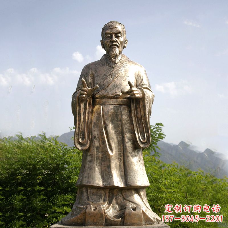 连云港祖冲之纯铜雕像