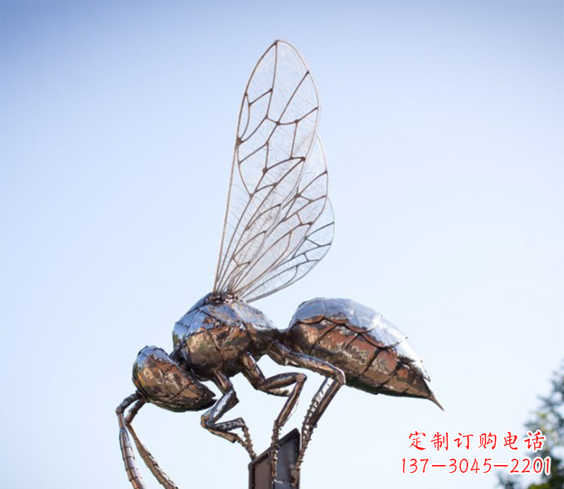 连云港蜜蜂雕塑不锈钢